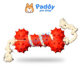 Đồ Chơi Cho Chó Xương Cao Su Gai Dày Đính Dây Thừng TPet - Paddy Pet Shop